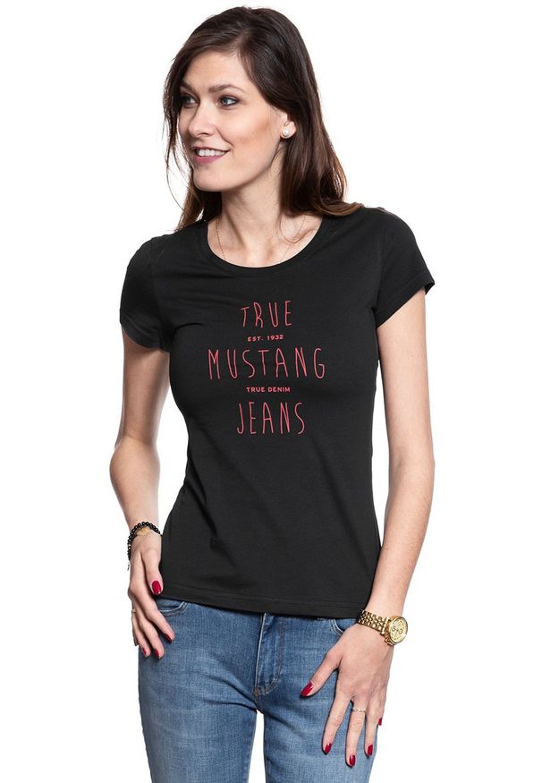 Mustang - MUSTANG T SHIRT DAMSKI Alexia C Print 1007900 4132. Wzór: nadruk