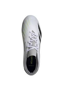 Adidas - Buty adidas Predator Accuracy.3 L Fg M GZ0014 białe białe. Kolor: biały. Materiał: materiał. Szerokość cholewki: normalna