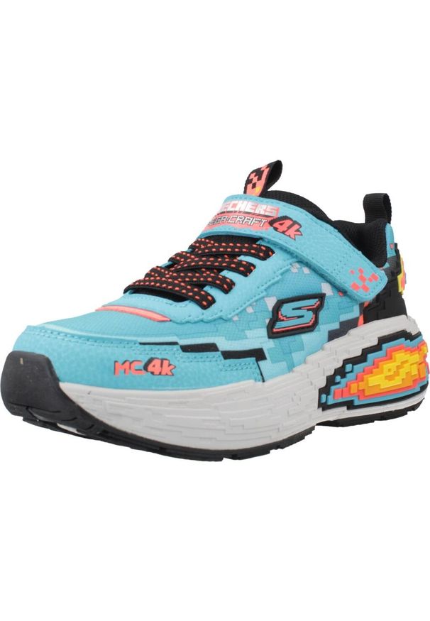 skechers - Buty SKECHERS MEGA-CRAFT 4K Niebieski. Okazja: na co dzień. Kolor: niebieski. Materiał: tkanina, syntetyk