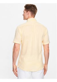 Lindbergh Koszula 30-203345A Żółty Slim Fit. Kolor: żółty. Materiał: bawełna, len