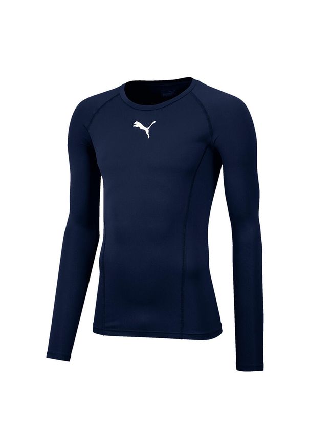 Koszulka męska Puma LIGA Baselayer LS. Kolor: niebieski, fioletowy, wielokolorowy. Sport: piłka nożna