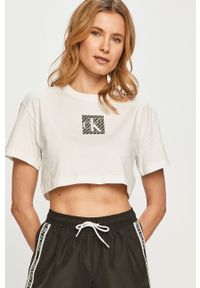 Calvin Klein Jeans - T-shirt. Okazja: na co dzień. Kolor: biały. Materiał: bawełna, dzianina. Wzór: nadruk. Styl: casual #2