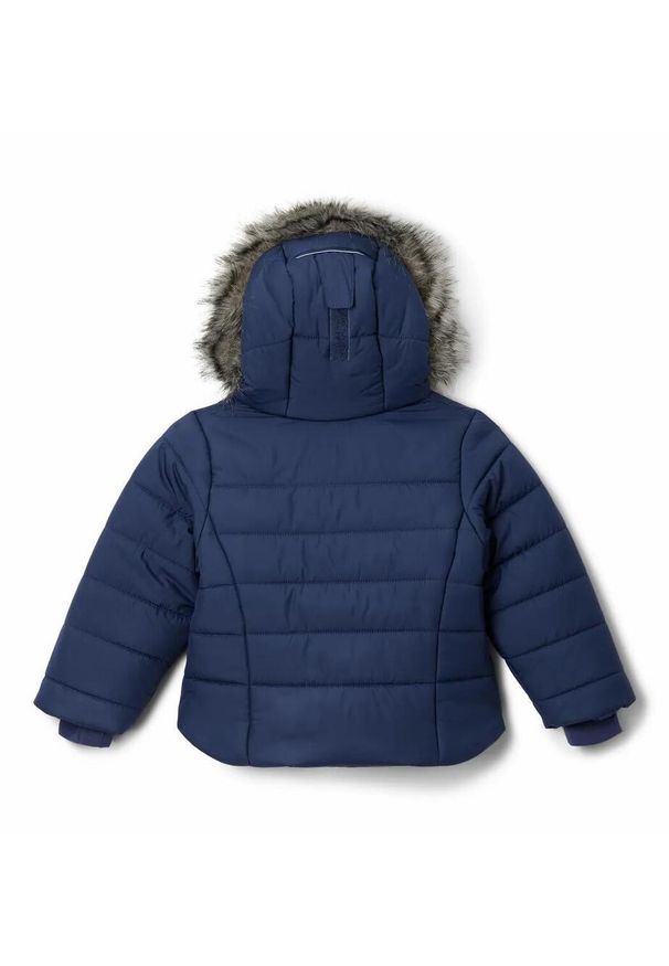 columbia - Kurtka Turystyczna Puchowa Dziecięca Columbia Katelyn Crest II Hooded Jacket. Kolor: niebieski. Materiał: puch