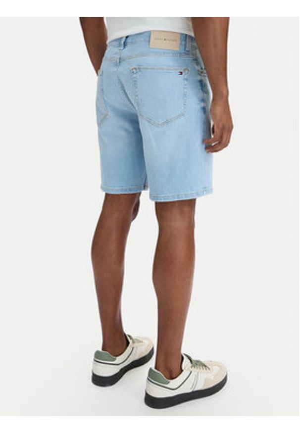 TOMMY HILFIGER - Tommy Hilfiger Szorty jeansowe Denton MW0MW42625 Niebieski Straight Fit. Kolor: niebieski. Materiał: bawełna