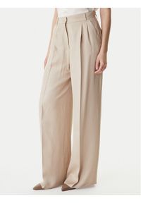 Marella Spodnie materiałowe Adito 2615131221 Beżowy Straight Fit. Kolor: beżowy. Materiał: wiskoza #1