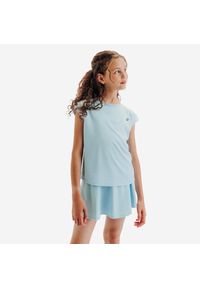 KUIKMA - Koszulka tenisowa dla dziewczynek Kuikma TTS Soft. Kolor: niebieski. Materiał: poliester, elastan, materiał. Sport: tenis #1