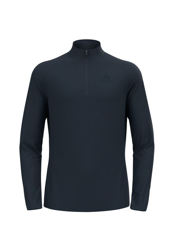 Odlo - Bluza techniczna męska ODLO Essential Light Mid Layer z krótkim zamkiem. Kolor: niebieski. Długość: krótkie