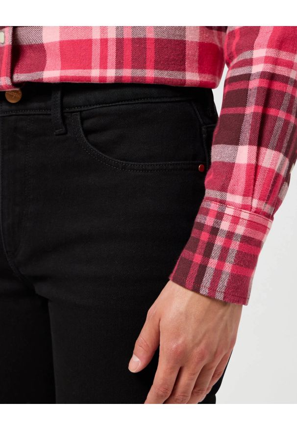 Wrangler - DAMSKIE SPODNIE WRANGLER SLIM NOIR 112356560
