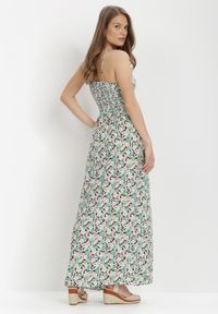 Born2be - Miętowa Sukienka Idaphishae. Kolor: miętowy. Materiał: tkanina, bawełna. Długość rękawa: na ramiączkach. Sezon: lato. Typ sukienki: kopertowe. Długość: maxi #5