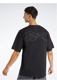 Reebok T-Shirt Basketball Heavyweight Pocket HU2012 Czarny Oversize. Kolor: czarny. Materiał: bawełna #7
