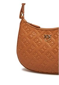 Pinko - PINKO Torebka Half Moon Mini Fl PE 25 PLTT 102790 A1YB Brązowy. Kolor: brązowy. Materiał: skórzane