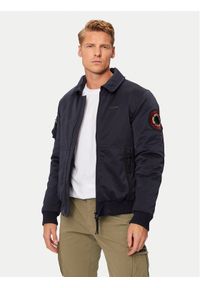 Aeronautica Militare Kurtka bomber 242AB2190CT3376 Granatowy Regular Fit. Kolor: niebieski. Materiał: syntetyk