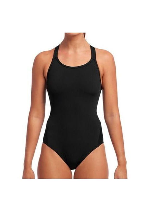 FUNKITA - Funkita STILL BLACK - damski kostium do pływania Eclipse. Kolor: czarny