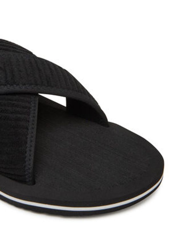 Jack & Jones - Jack&Jones Klapki Jfwkriskros 12274562 Czarny. Kolor: czarny. Materiał: materiał
