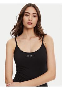 Guess Top V5RP09 KCD02 Czarny Regular Fit. Kolor: czarny. Materiał: syntetyk #3