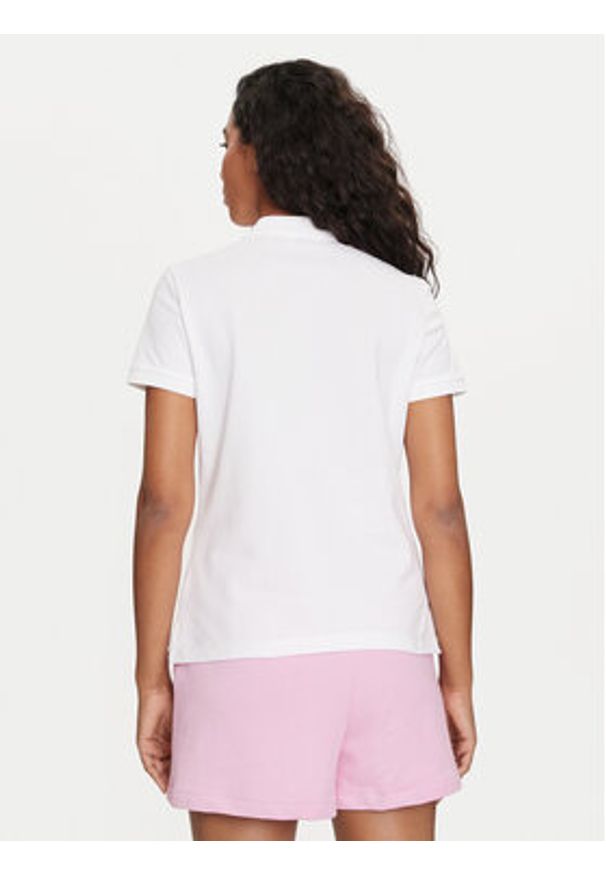 GANT - Gant Polo Shield 4200870 Biały Slim Fit. Typ kołnierza: polo. Kolor: biały. Materiał: bawełna