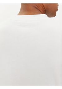 Karl Lagerfeld - KARL LAGERFELD Bluza 705428 542941 Biały Regular Fit. Typ kołnierza: dekolt w karo. Kolor: biały. Materiał: bawełna #4