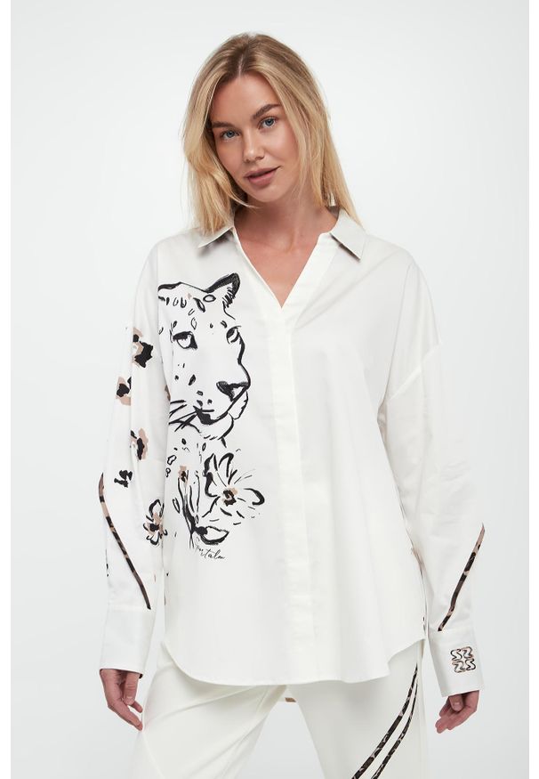 Sportalm - Koszula damska z lwem SPORTALM