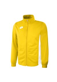 Bluza piłkarska dla dorosłych LOTTO DELTA FZ PL. Kolor: żółty. Sport: piłka nożna