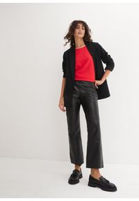 bonprix - Bluzka z okrągłym dekoltem (5 szt.). Kolor: czerwony. Materiał: jersey. Długość rękawa: krótki rękaw. Długość: krótkie #3