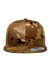 FLEXFIT - Classic Camo Snapback Cap. Kolor: zielony