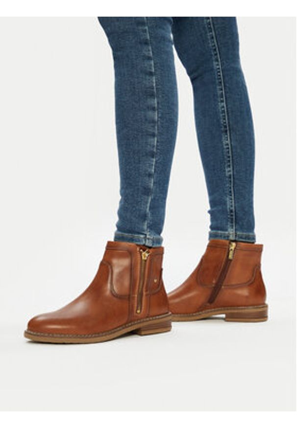 Pikolinos Botki W8J-8747 Brązowy. Kolor: brązowy. Materiał: skóra