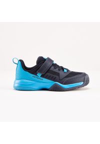 ARTENGO - Buty do tenisa dla dzieci Artengo TS500 Fast na rzepy. Zapięcie: rzepy. Kolor: niebieski. Materiał: materiał, kauczuk. Szerokość cholewki: szeroka. Sport: tenis