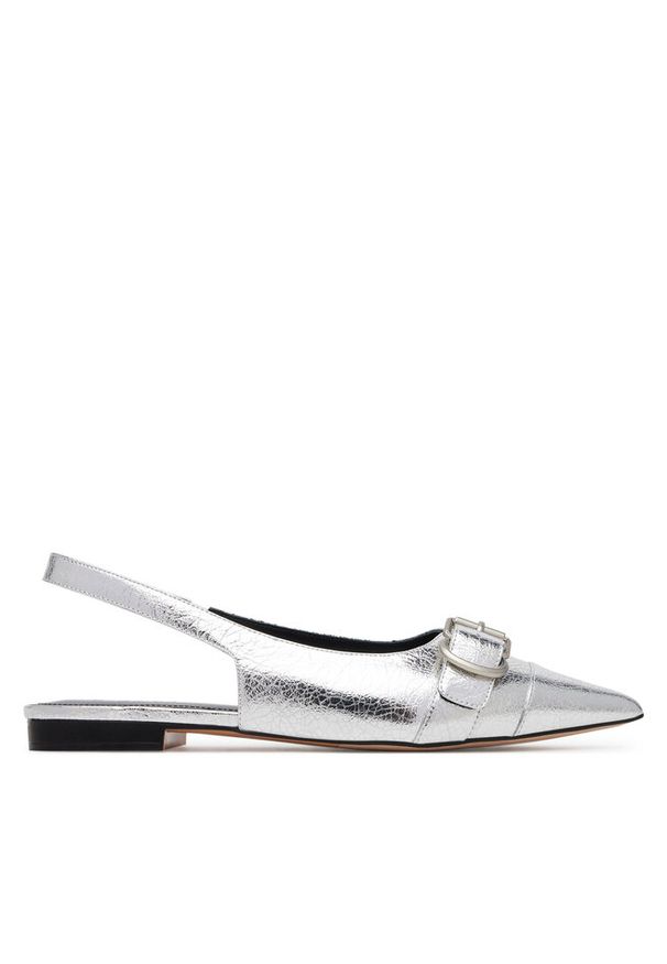 Baleriny Badura. Kolor: srebrny