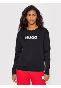 Hugo Bluza 50470571 Czarny Regular Fit. Kolor: czarny. Materiał: bawełna #1