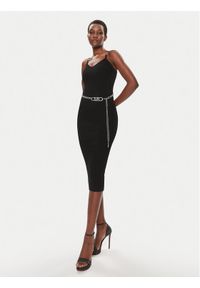 MICHAEL Michael Kors Sukienka dzianinowa MS381MK33D Czarny Slim Fit. Kolor: czarny. Materiał: wiskoza #1