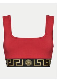 VERSACE - Versace Biustonosz top 1013323 1A10011 Czerwony. Kolor: czerwony. Materiał: bawełna