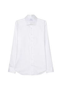 Seidensticker Koszula 01.653690 Biały Slim Fit. Kolor: biały. Materiał: bawełna