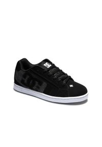 DC Shoes - Buty do chodzenia skórzane męskie NET. Kolor: biały. Materiał: tkanina, guma, skóra. Szerokość cholewki: normalna. Sport: turystyka piesza #1