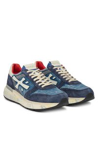 Premiata Sneakersy Mick Var 8006 Granatowy. Kolor: niebieski. Materiał: skóra, zamsz #6