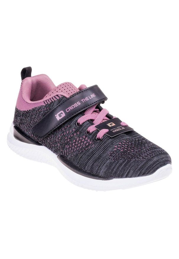 IQ - Buty Treningowe Dla Dzieci. Okazja: na spacer. Kolor: czarny, wielokolorowy, fioletowy. Sport: turystyka piesza