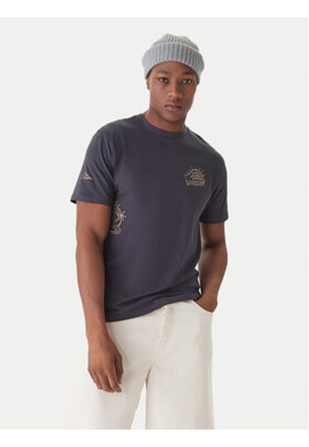 Quiksilver T-Shirt Evo Quik Rituals EQYZT08193 Szary Regular Fit. Kolor: szary. Materiał: bawełna