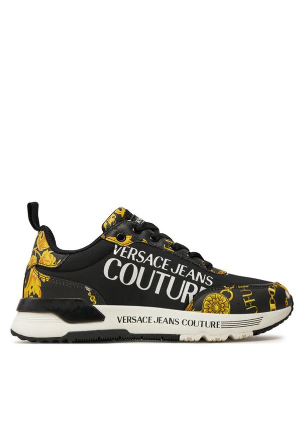 Versace Jeans Couture Sneakersy Dynamic 77VA3SA3 Czarny. Kolor: czarny. Materiał: skóra