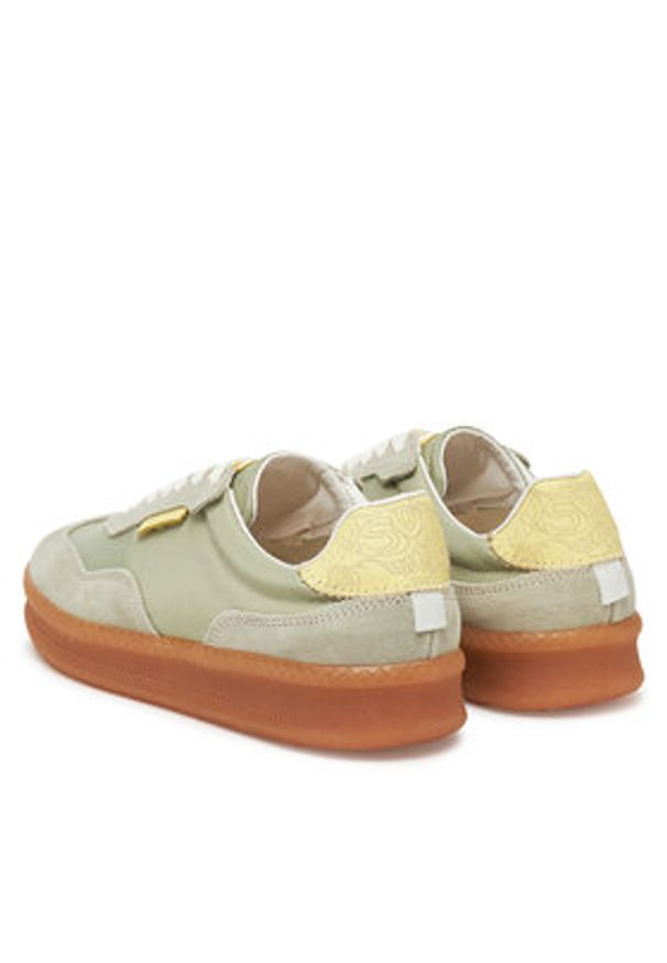 Steve Madden Sneakersy Euphoria SM11003591 Zielony. Kolor: zielony. Materiał: skóra