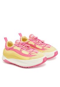 Moon Boot Sneakersy Moon247 Xlace 80D2490100 Żółty. Kolor: żółty. Materiał: zamsz, skóra