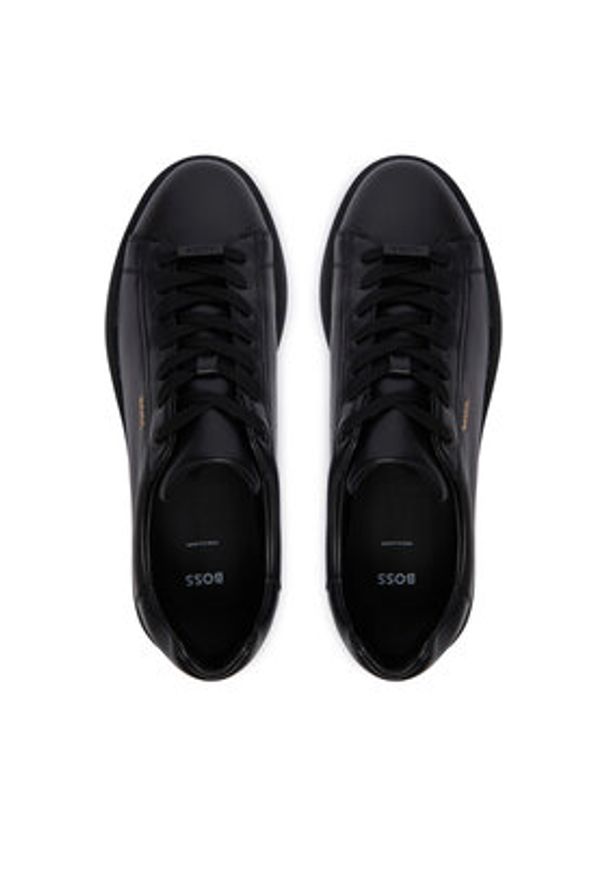 BOSS Sneakersy Bulton 50568773 Czarny. Kolor: czarny. Materiał: skóra