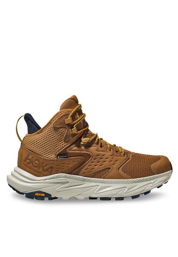 HOKA - Hoka Trekkingi Anacapa 2 Mid Gtx GORE-TEX 1141633 Brązowy. Kolor: brązowy. Materiał: skóra. Technologia: Gore-Tex. Sport: turystyka piesza