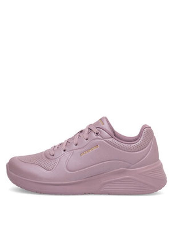 skechers - Skechers Sneakersy Uno Light 8750063/DKMV Różowy. Kolor: różowy. Materiał: skóra