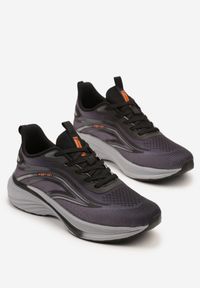 Born2be - Ciemnoszare Buty Sportowe Sneakersy na Piankowej Podeszwie Linasela. Okazja: na co dzień. Kolor: szary. Materiał: jeans. Szerokość cholewki: normalna #3