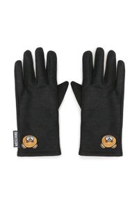 MOSCHINO Rękawiczki Damskie 65345 M2812 Czarny. Kolor: czarny. Materiał: materiał