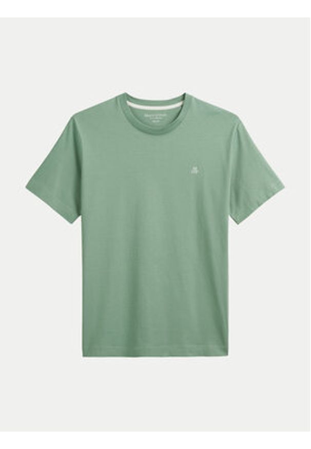 Marc O'Polo T-Shirt 522 2012 51054 Zielony Regular Fit. Typ kołnierza: polo. Kolor: zielony. Materiał: bawełna
