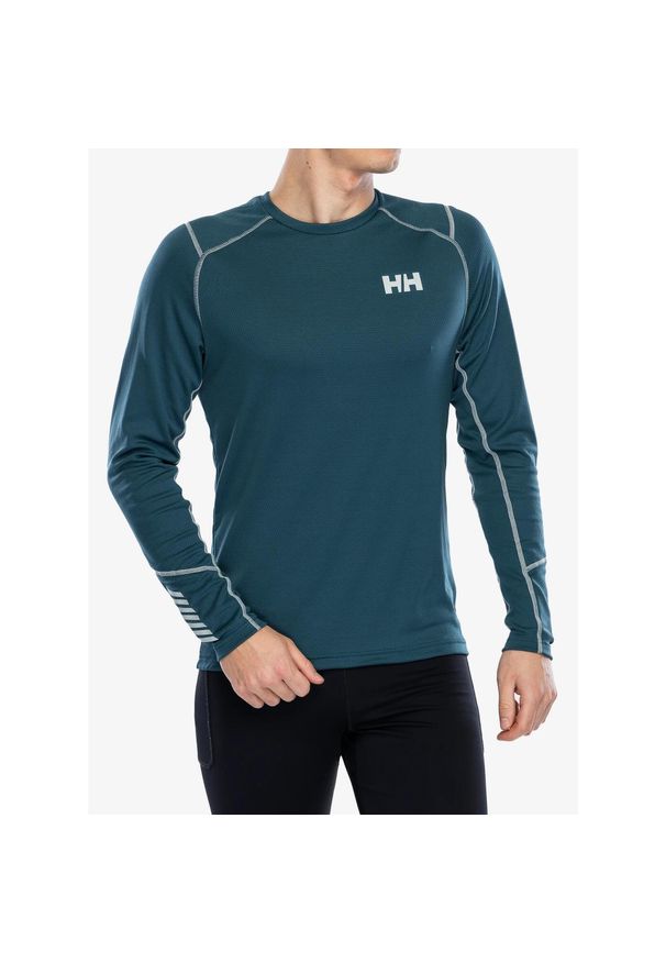Bluza termoaktywna męska Helly Hansen LIFA Active Crew. Kolor: zielony. Sezon: zima. Sport: narciarstwo