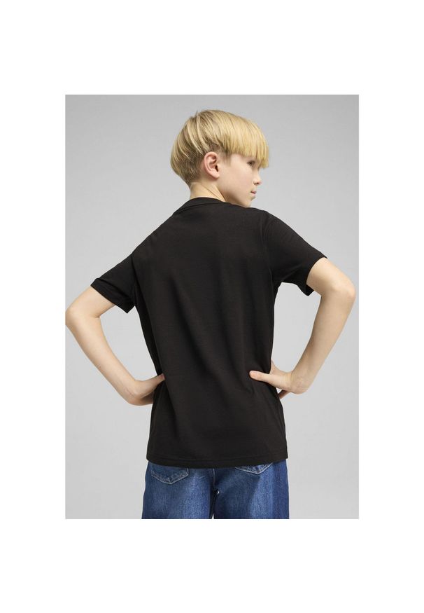 Puma - Młodzieżowa koszulka Graphics IV PUMA Black. Kolor: czarny. Materiał: guma. Wzór: nadruk. Sport: joga i pilates