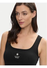 Guess Jeans Top W4YP48 KA0H1 Czarny Regular Fit. Kolor: czarny. Materiał: bawełna #3