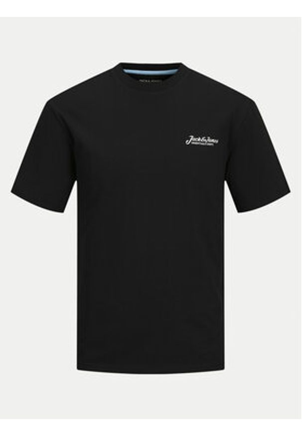 Jack & Jones - Jack&Jones Komplet t-shirt i spodnie dresowe Beau 12277849 Czarny Relaxed Fit. Kolor: czarny. Materiał: bawełna