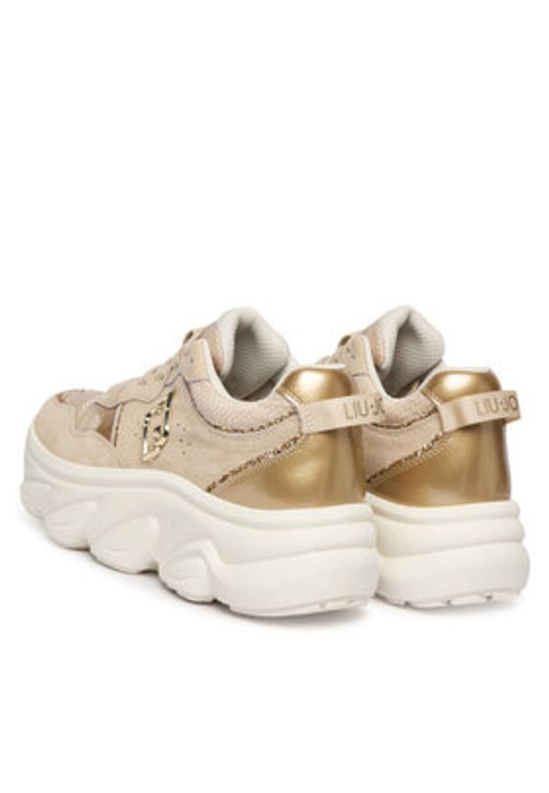Liu Jo Sneakersy Steffy 01 BA6025 PX080 Beżowy. Kolor: beżowy. Materiał: zamsz, skóra